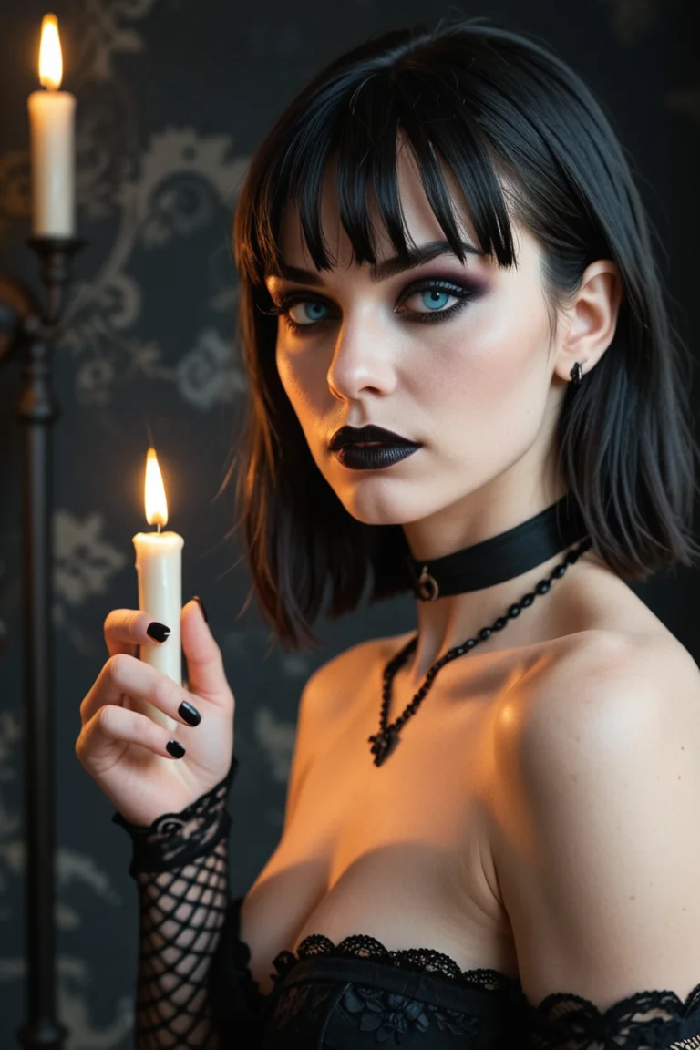 Astrid - Goth AI girlfriend on Naughty AI